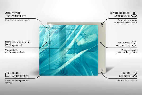Protection plaque induction Plumes délicates