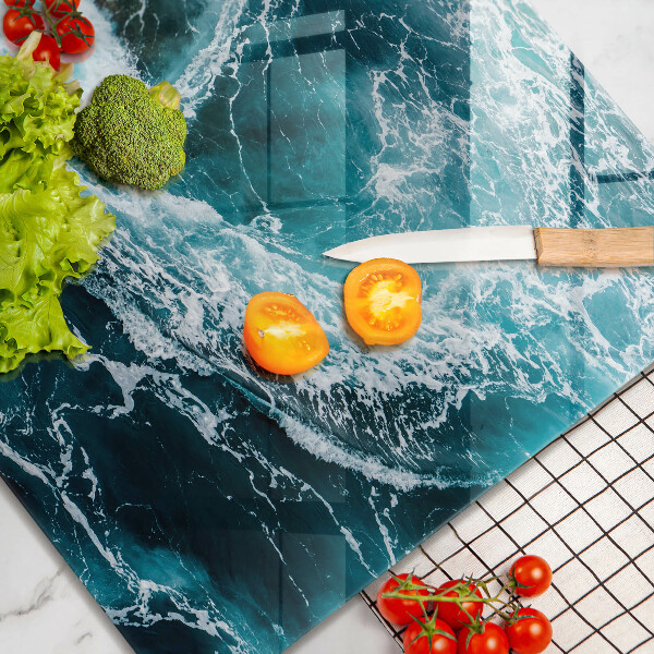 Protection plaque induction Des vagues d'eau écumantes