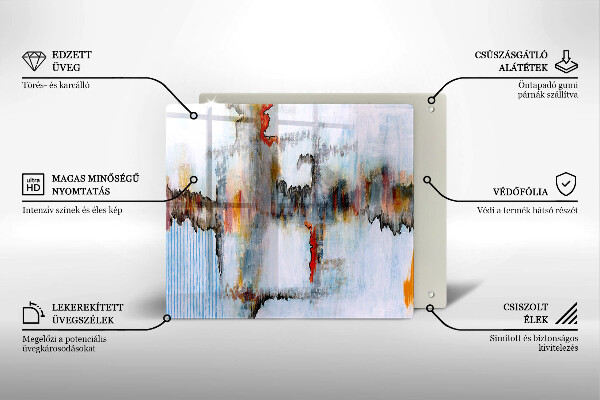 Protection plaque induction Peintures abstraites