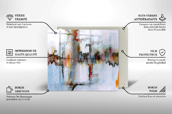 Protection plaque induction Peintures abstraites