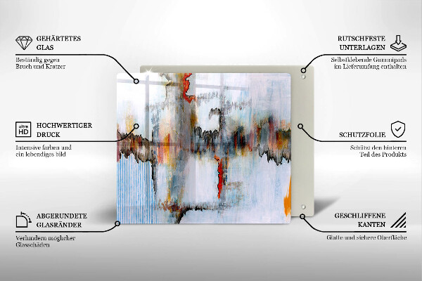 Protection plaque induction Peintures abstraites