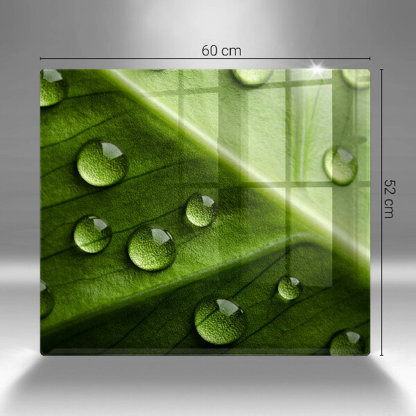 Protection plaque induction Nature rosée et feuille