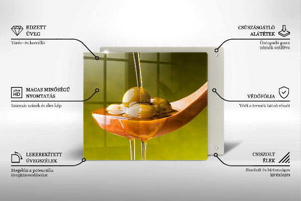 Protection plaque induction Huile d'olive et olives