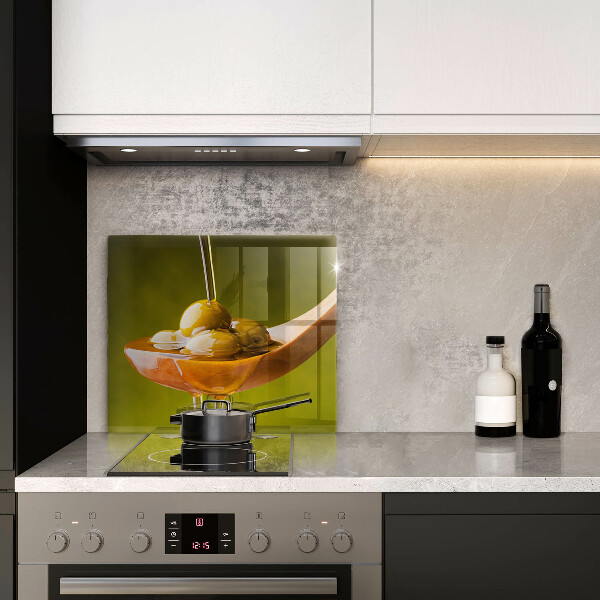 Protection plaque induction Huile d'olive et olives
