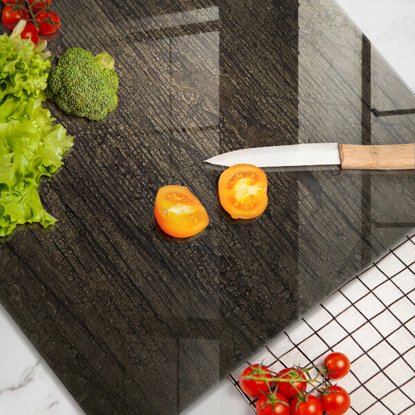 Protection plaque induction Texture d'écorce de bois