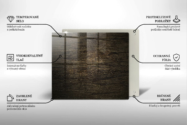 Protection plaque induction Texture d'écorce de bois