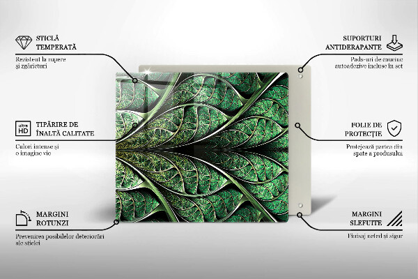 Protection plaque induction Structure des nervures des feuilles