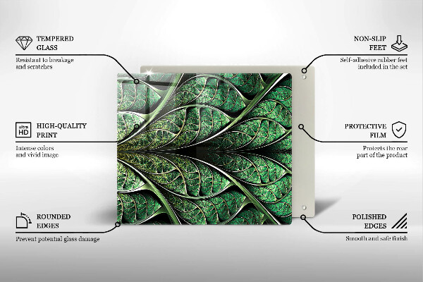 Protection plaque induction Structure des nervures des feuilles