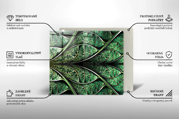 Protection plaque induction Structure des nervures des feuilles