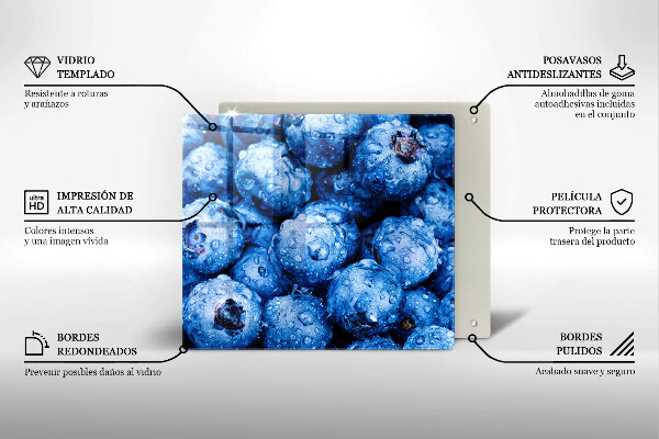 Protection plaque induction Myrtilles juteuses