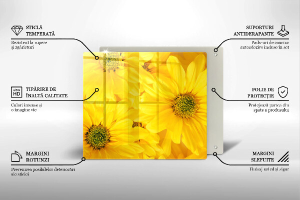 Protection plaque induction Pétales de fleur