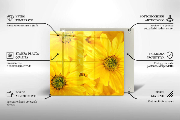 Protection plaque induction Pétales de fleur