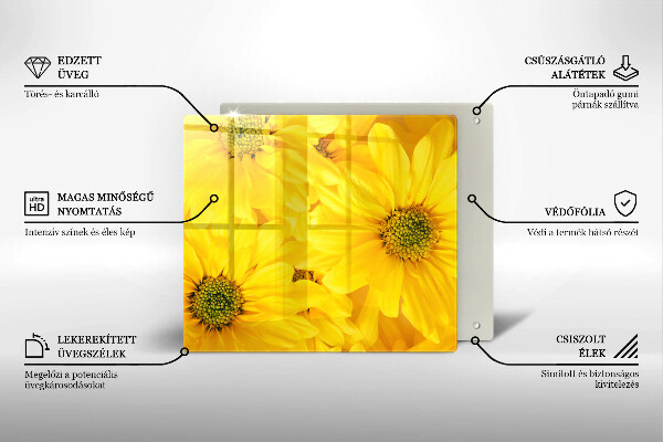 Protection plaque induction Pétales de fleur