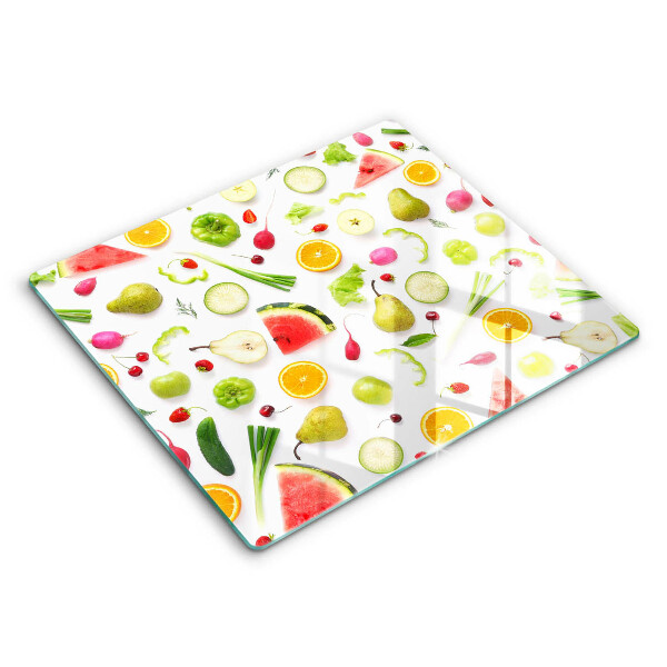 Protection plaque induction Modèle de fruits et légumes
