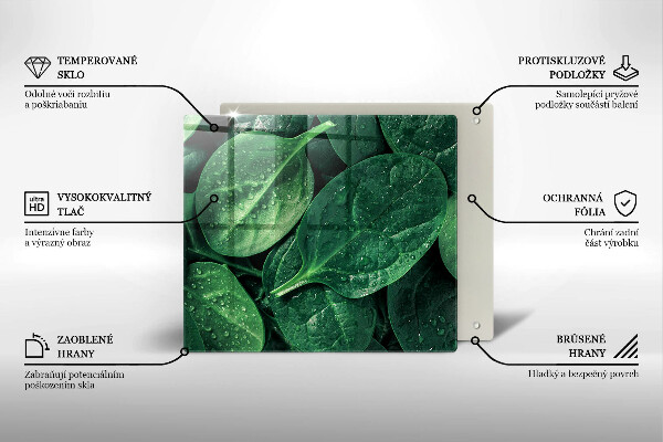 Protection plaque induction Feuilles de basilic