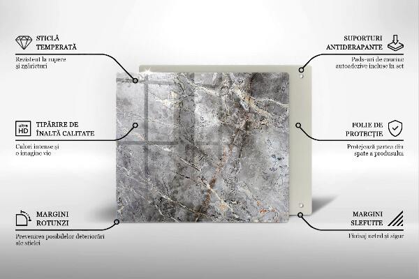 Protection plaque induction Texture de pierre