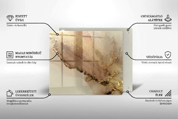 Protection plaque induction Abstraction de l'or