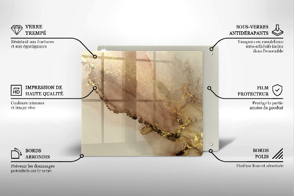 Protection plaque induction Abstraction de l'or