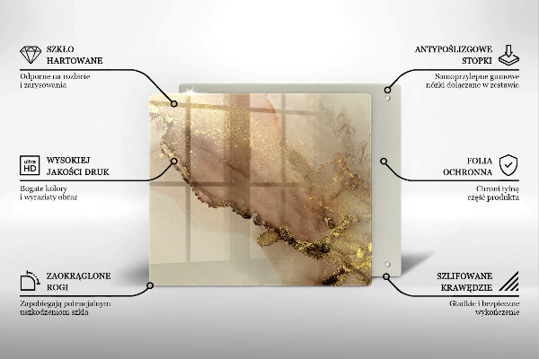 Protection plaque induction Abstraction de l'or