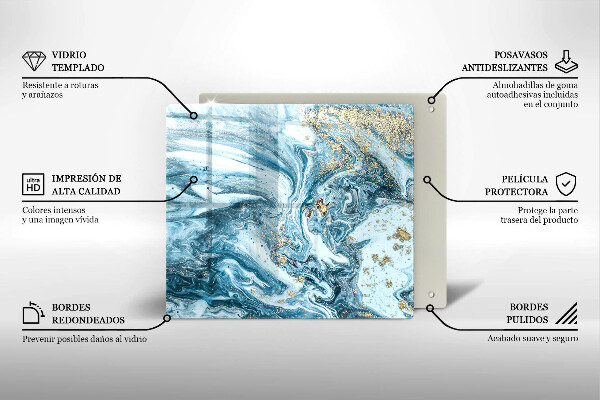 Protection plaque induction Structure avec de l'or