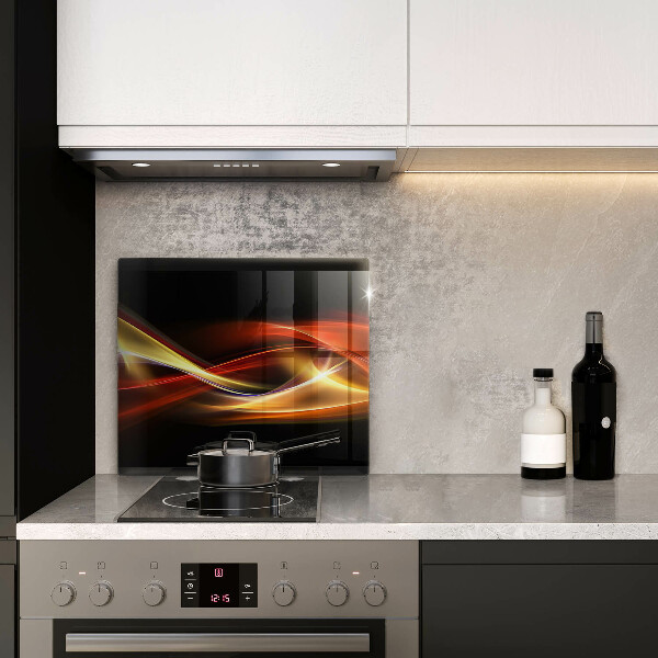 Protection plaque induction Fumée et lumière abstraites