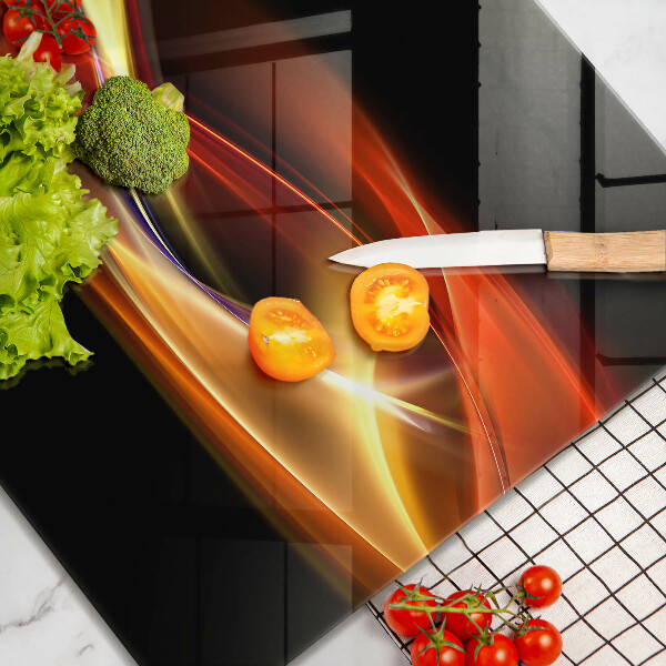 Protection plaque induction Fumée et lumière abstraites