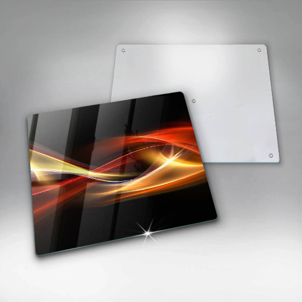 Protection plaque induction Fumée et lumière abstraites