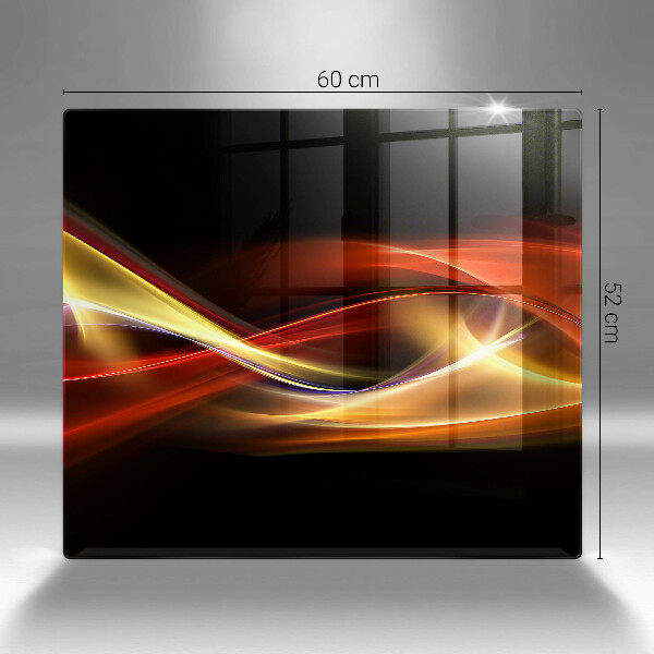 Protection plaque induction Fumée et lumière abstraites