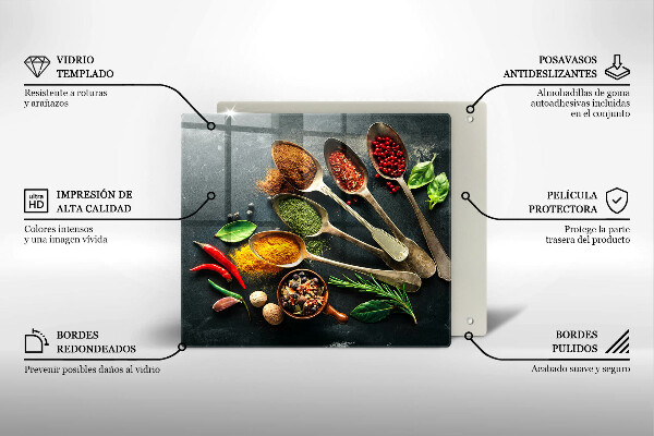 Protection plaque induction Cuillères de cuisine d'épices