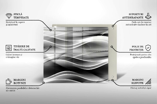 Protection plaque induction Lignes douces d'abstraction