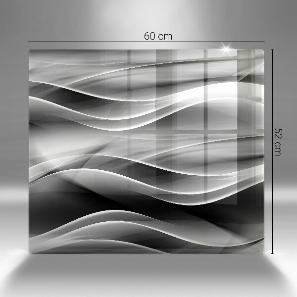 Protection plaque induction Lignes douces d'abstraction