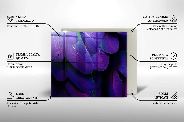 Protection plaque induction Plumes de néon