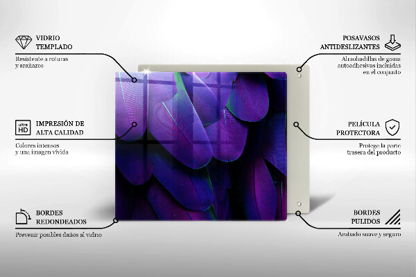 Protection plaque induction Plumes de néon