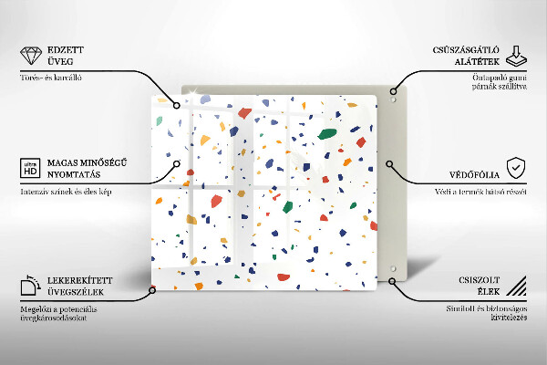 Protection plaque induction Grès coloré