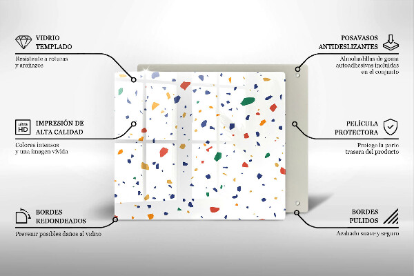 Protection plaque induction Grès coloré