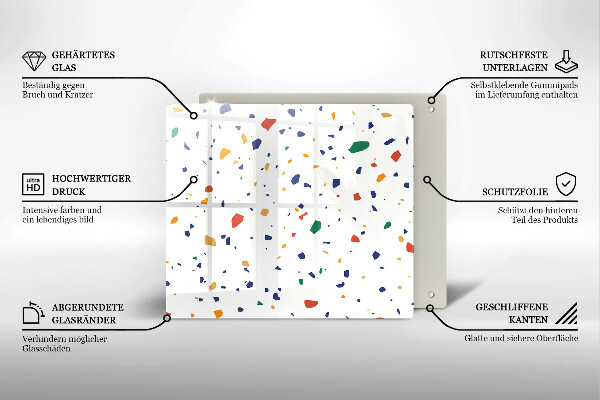 Protection plaque induction Grès coloré