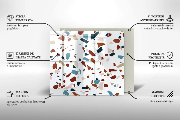 Protège plaque de cuisson Pierre décorative