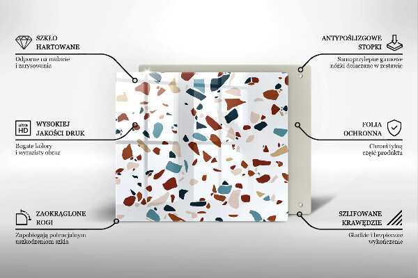 Protège plaque de cuisson Pierre décorative