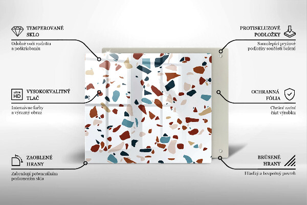 Protège plaque de cuisson Pierre décorative