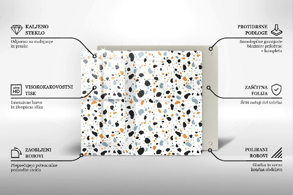 Protège plaque de cuisson Grès décoratif