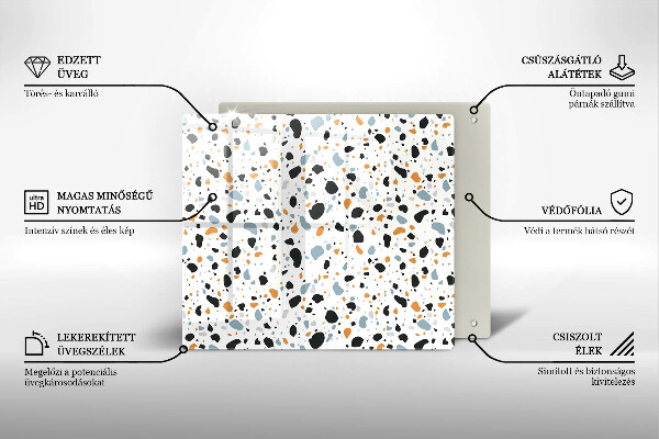 Protège plaque de cuisson Grès décoratif