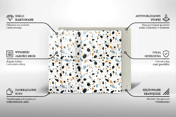 Protège plaque de cuisson Grès décoratif