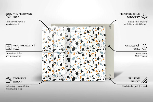 Protège plaque de cuisson Grès décoratif