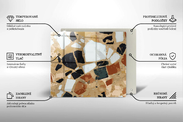 Protège plaque de cuisson Assiette pierres décoratives