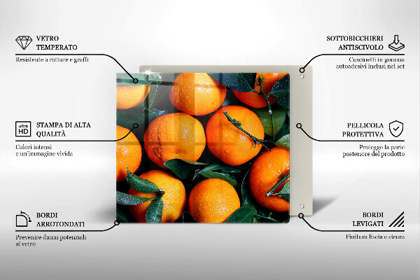 Protège plaque de cuisson Orange