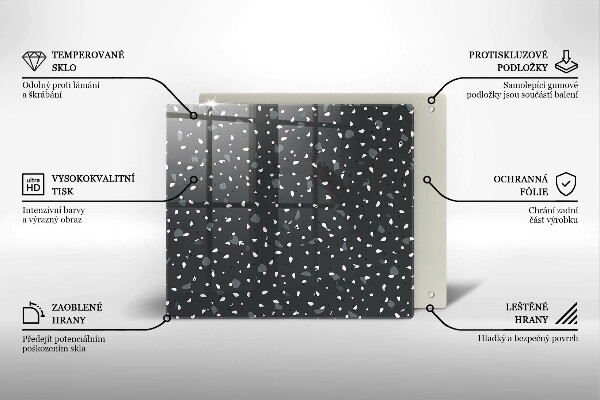 Protège plaque de cuisson Pierre décorative