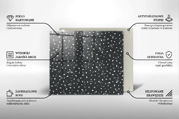 Protège plaque de cuisson Pierre décorative