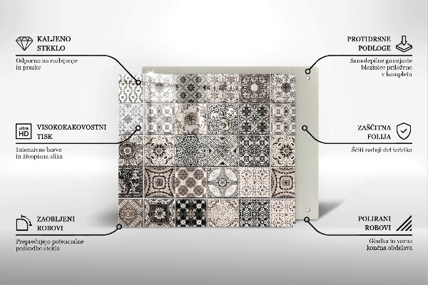 Protection plaque induction Carreaux décoratifs