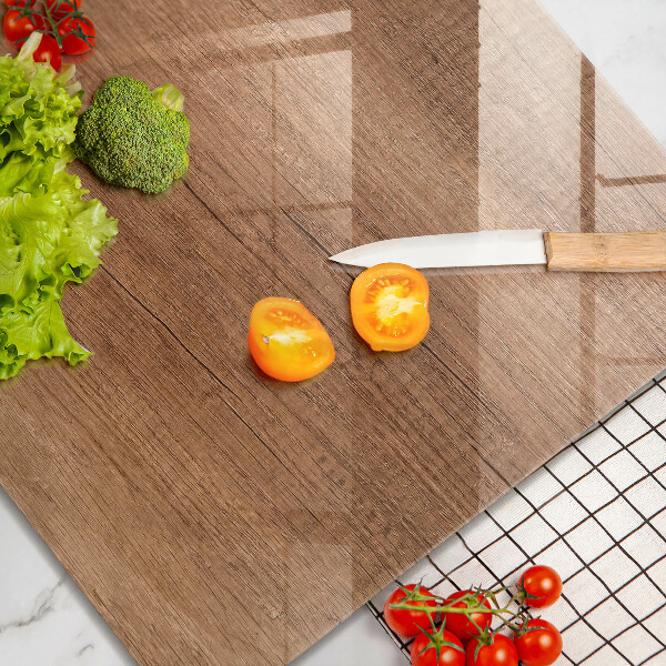 Protection plaque induction Texture du bois