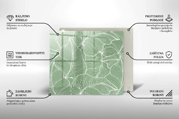 Protection plaque induction Feuilles linéaires